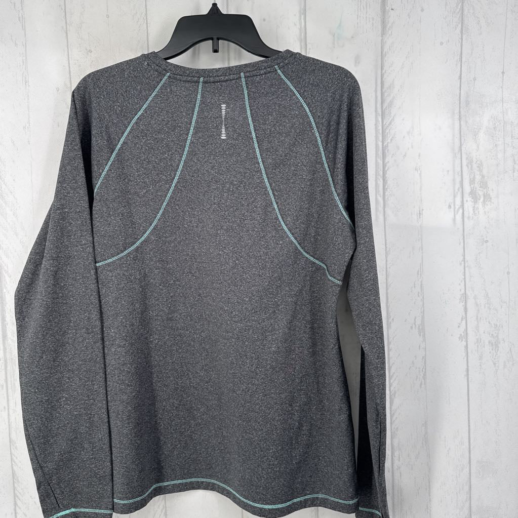 L marled crewneck l/s tee