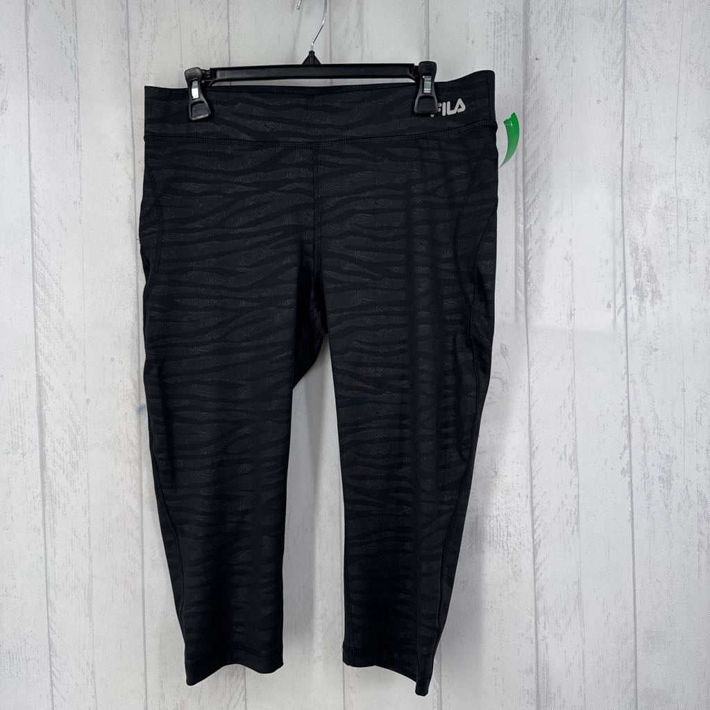 L printed crop leggings