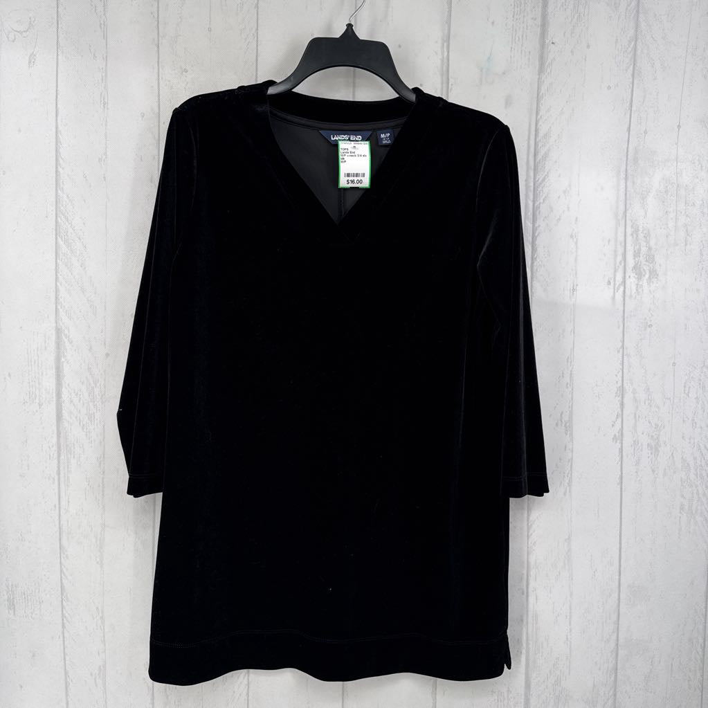 M/P v-neck 3/4 slv top