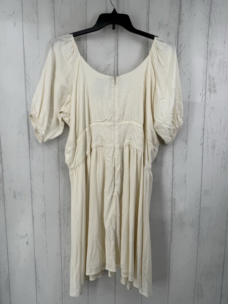 1X v-neck elbow slv dress