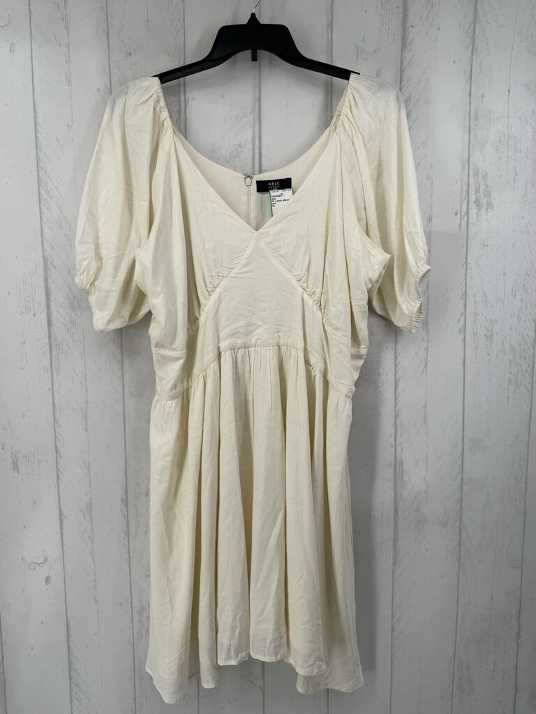 1X v-neck elbow slv dress