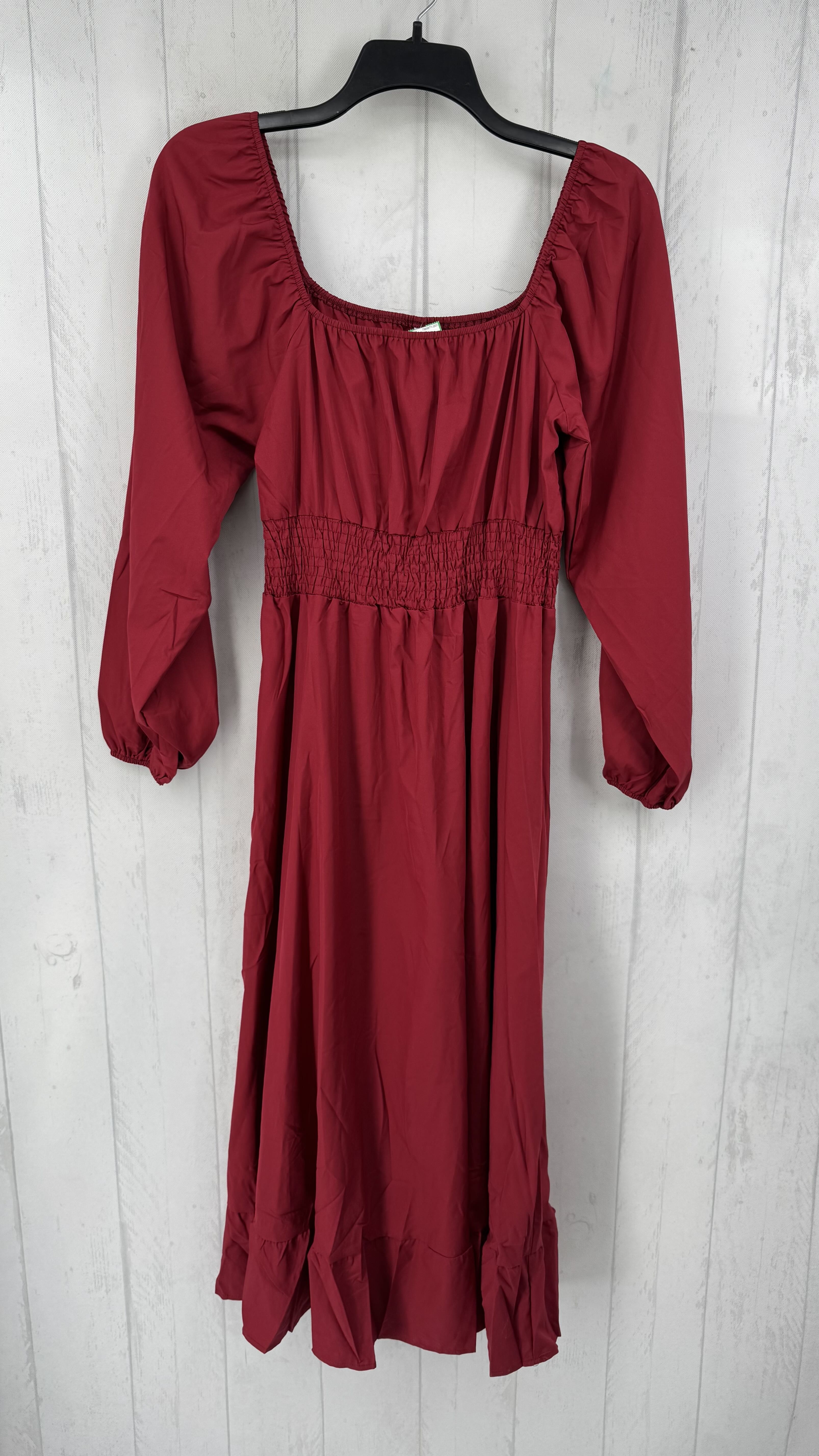XL square neck l/s maxi dress