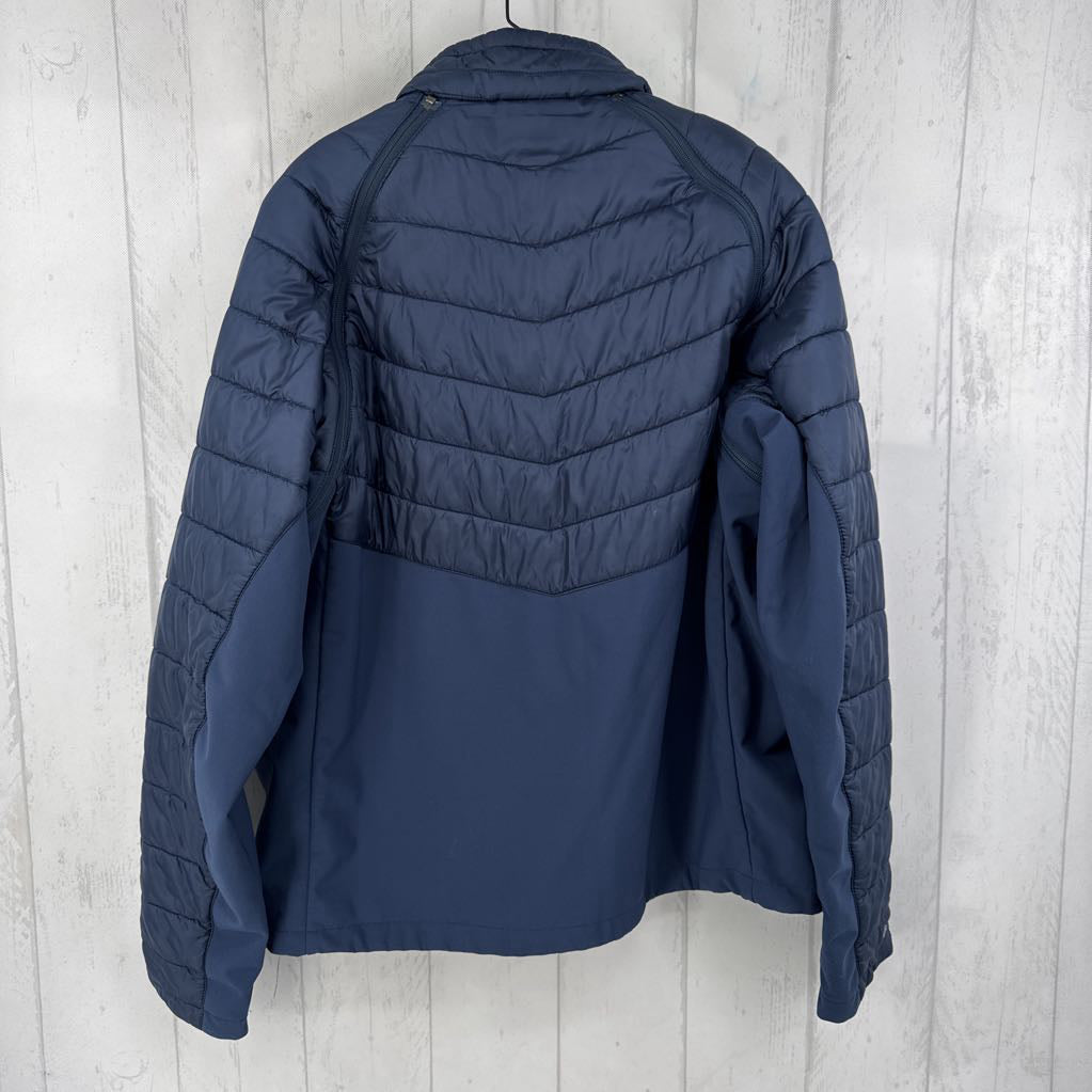 XL zip quilted coat w/ zip off sleeves