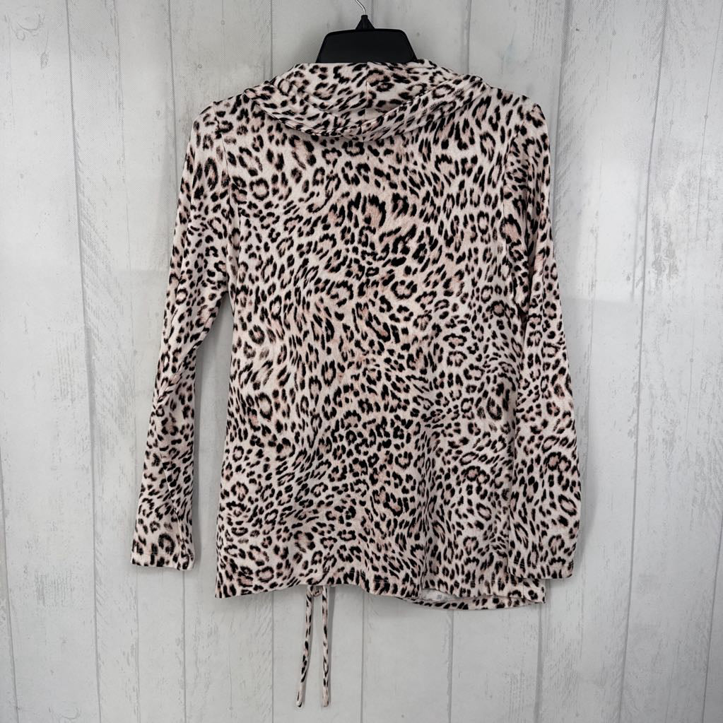 S l/s animal print top