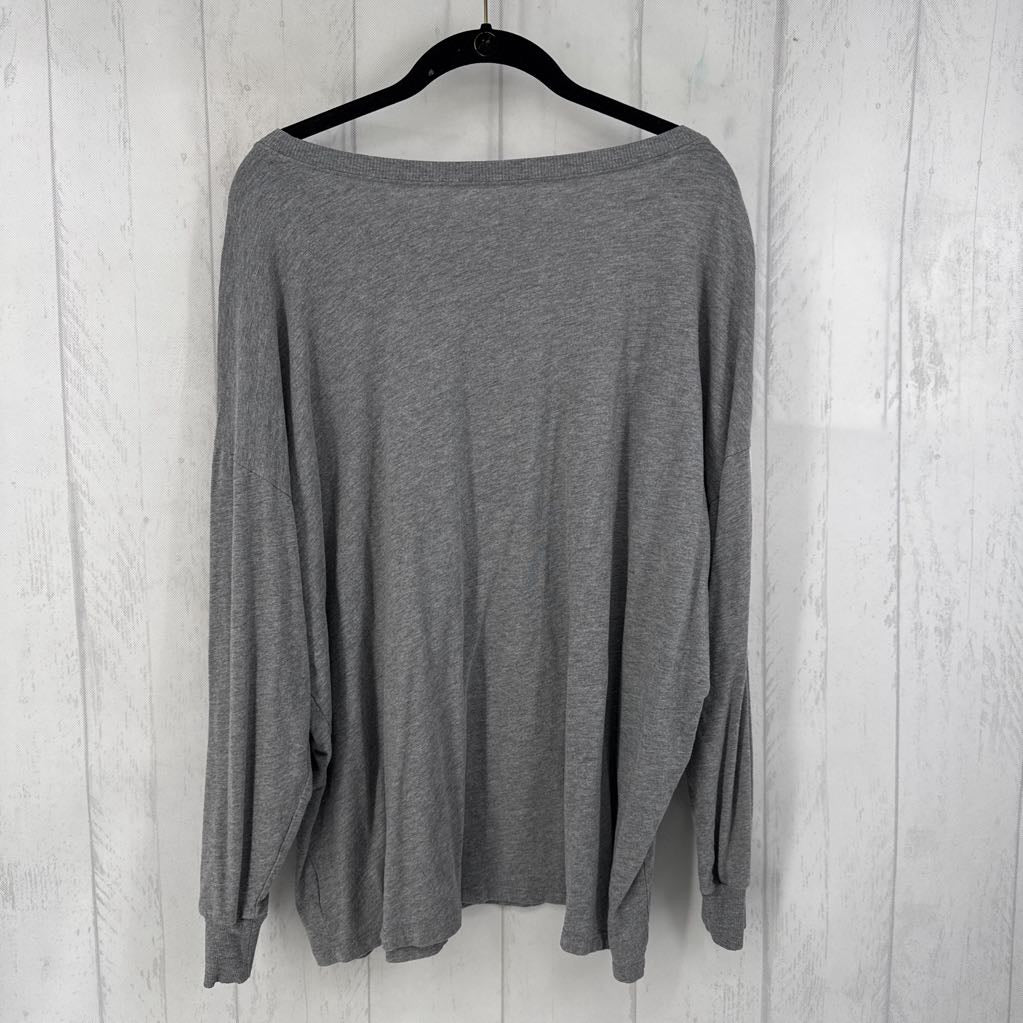 2 l/s scoop neck top