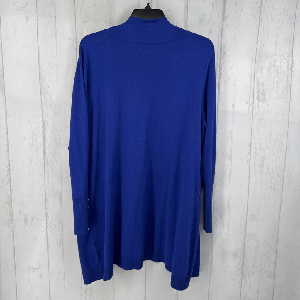 XL l/s pocket open cardigan