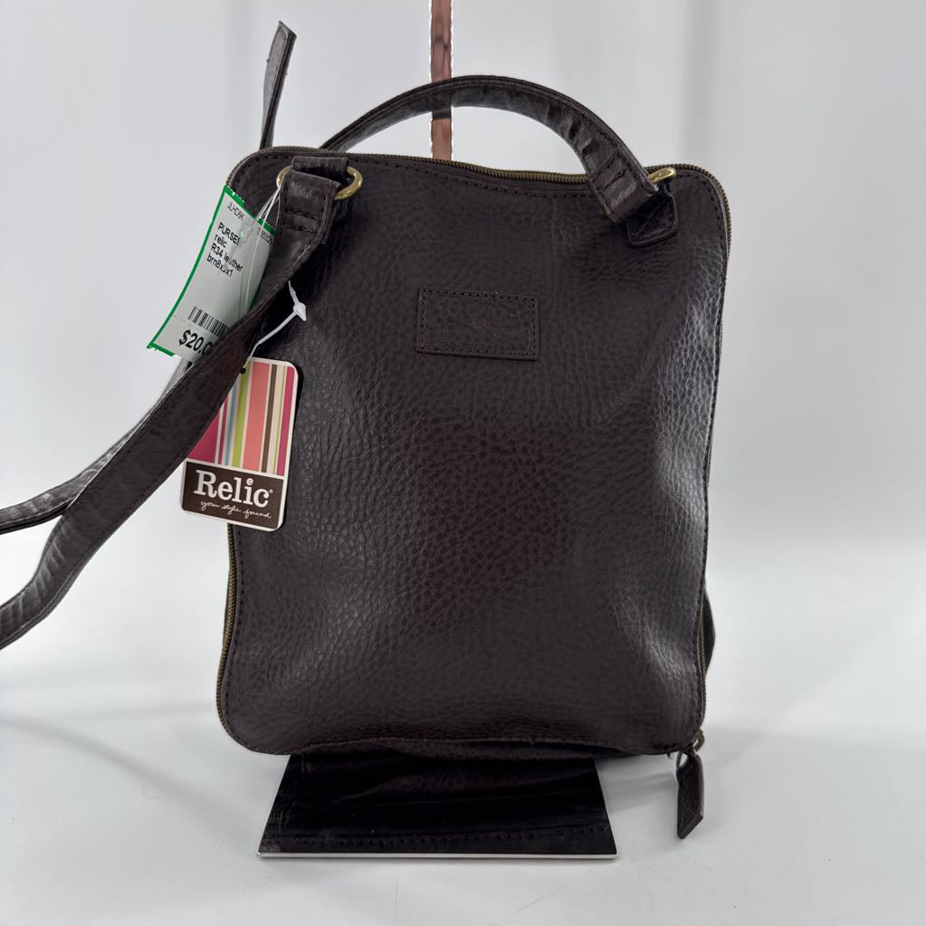 R34 leather organizer crossbody