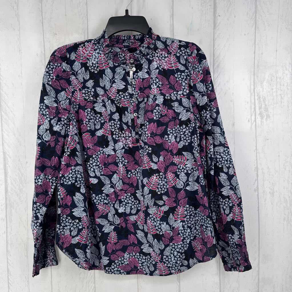 R65 S floral l/s top