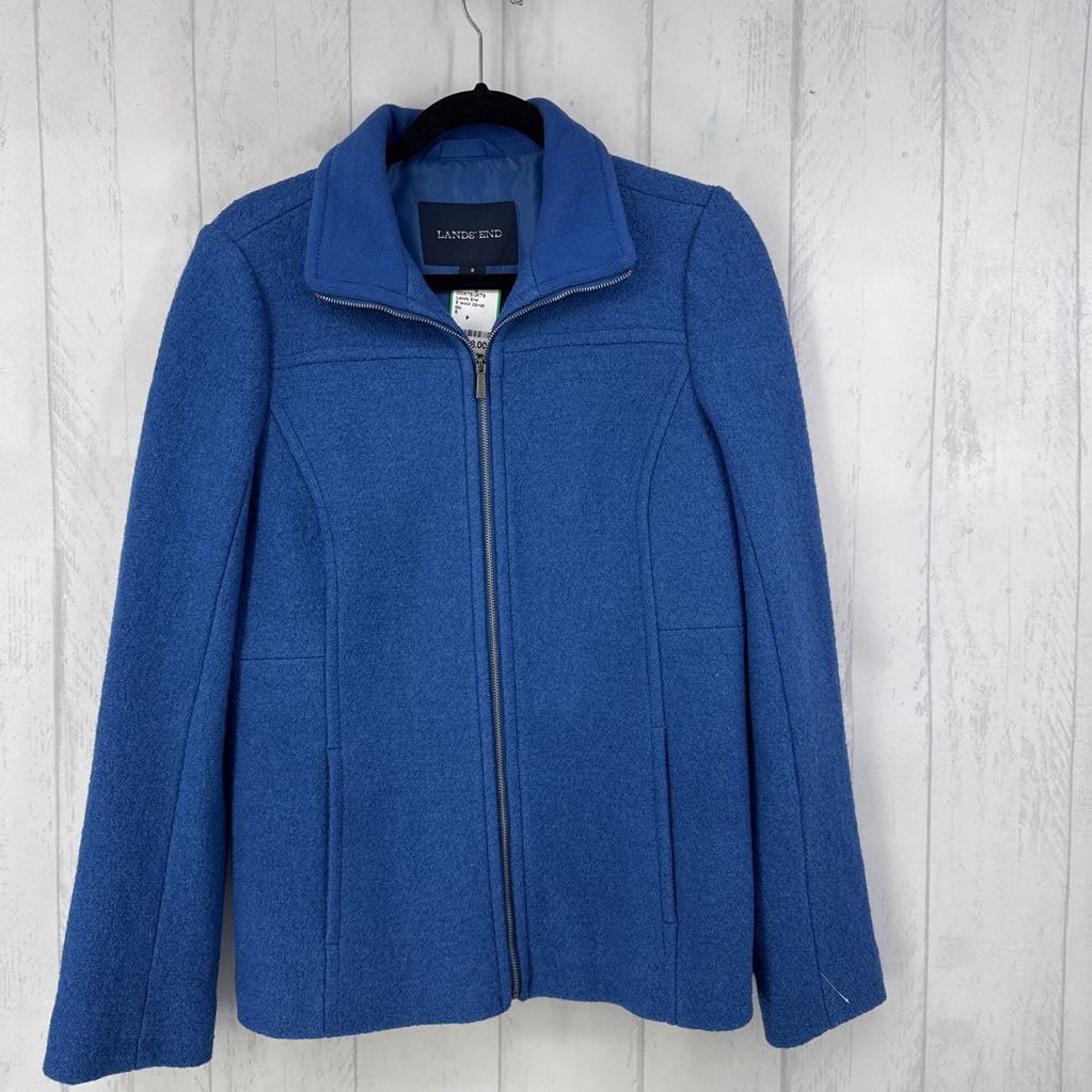 8 wool zip-up jacket