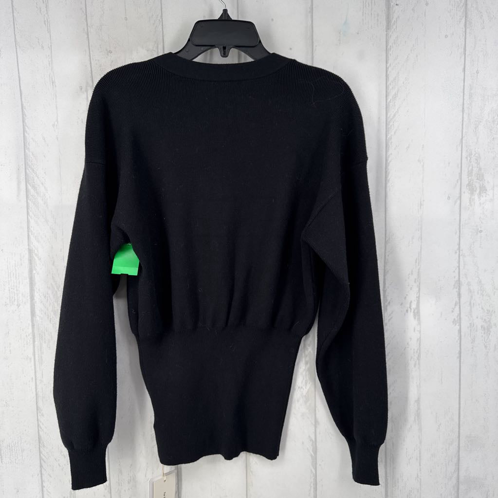 XS gold snap button cardi