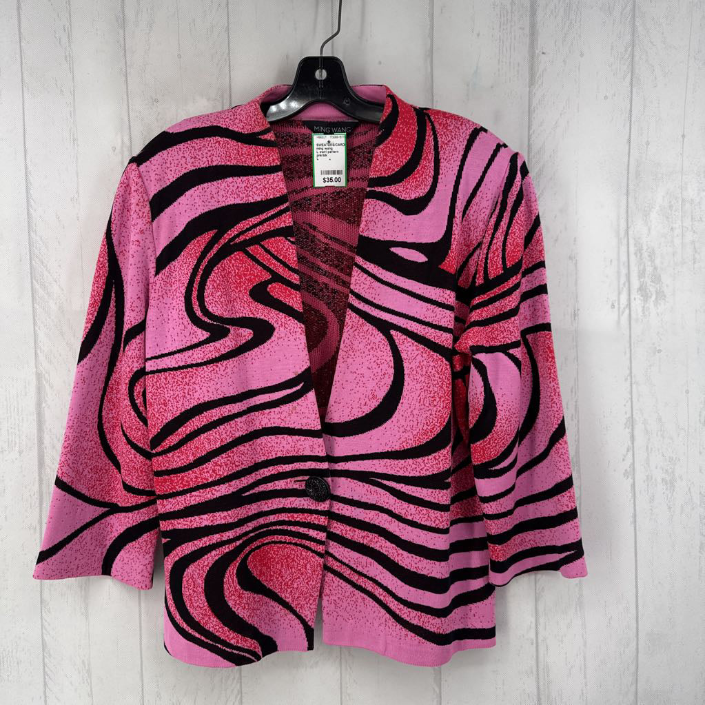 L swirl pattern cardi