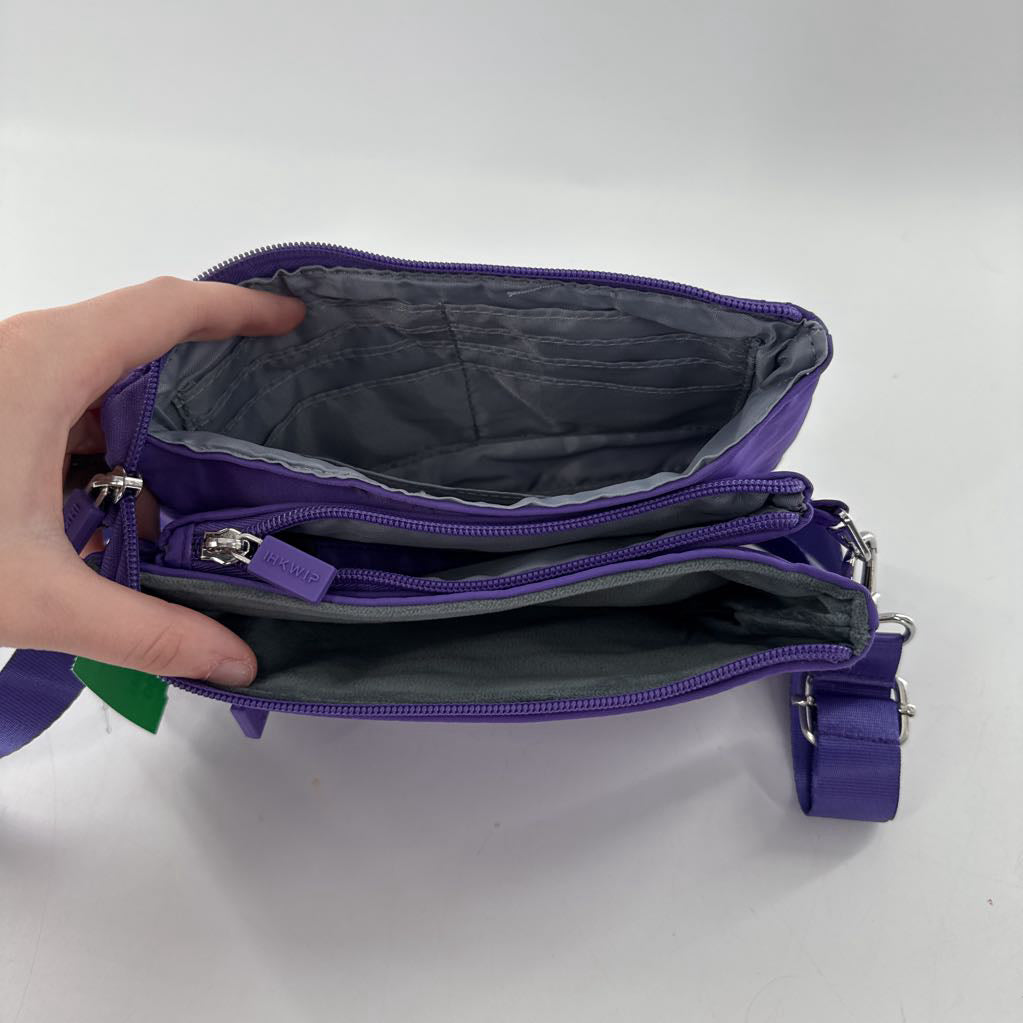 triple entry quilted crossbody w/ wristlet strap