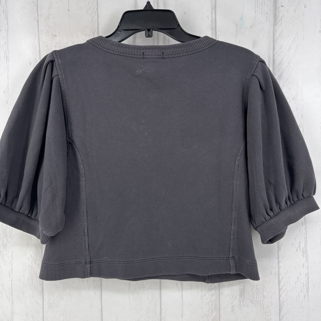 M elbow slv scoop neck top