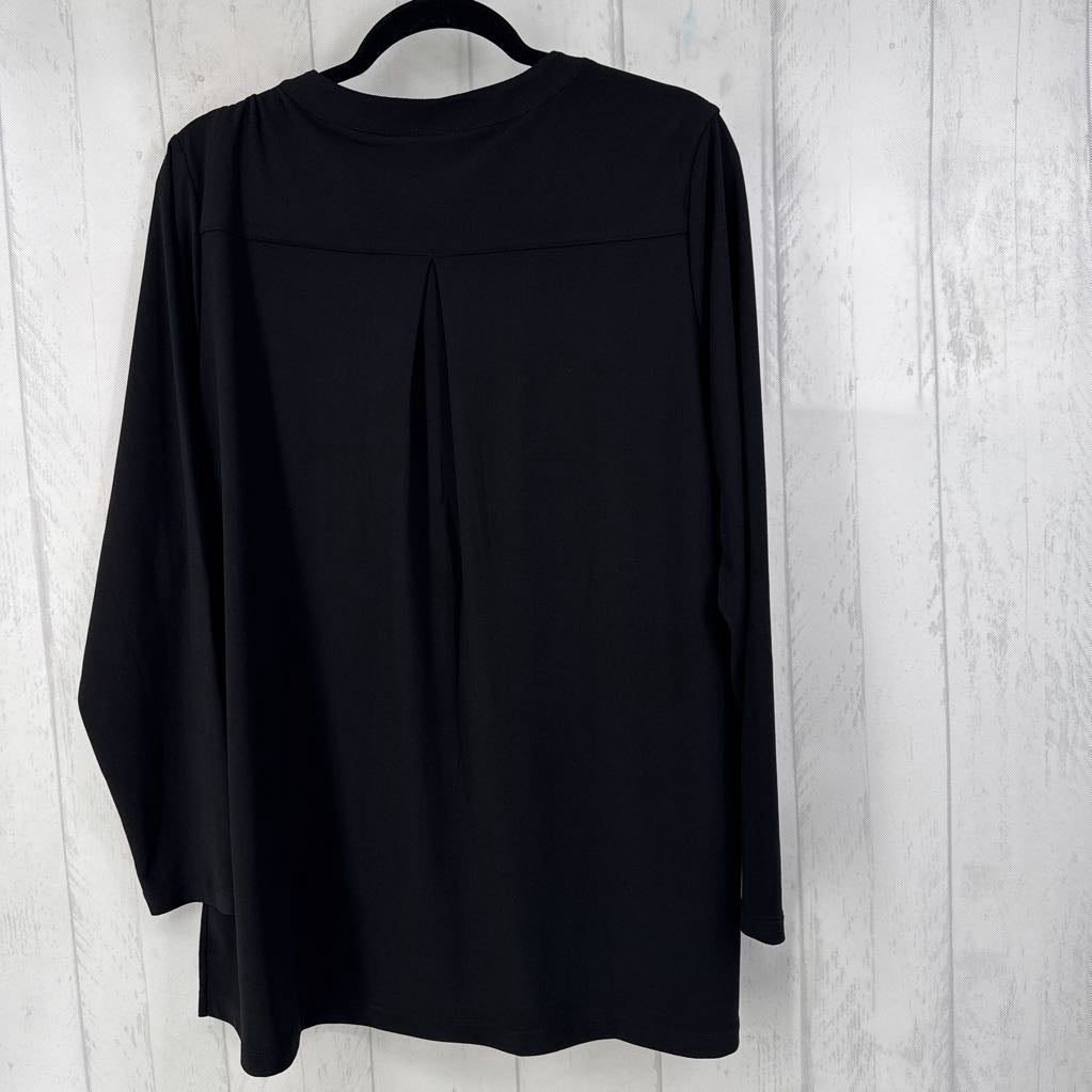 1X button down l/s top