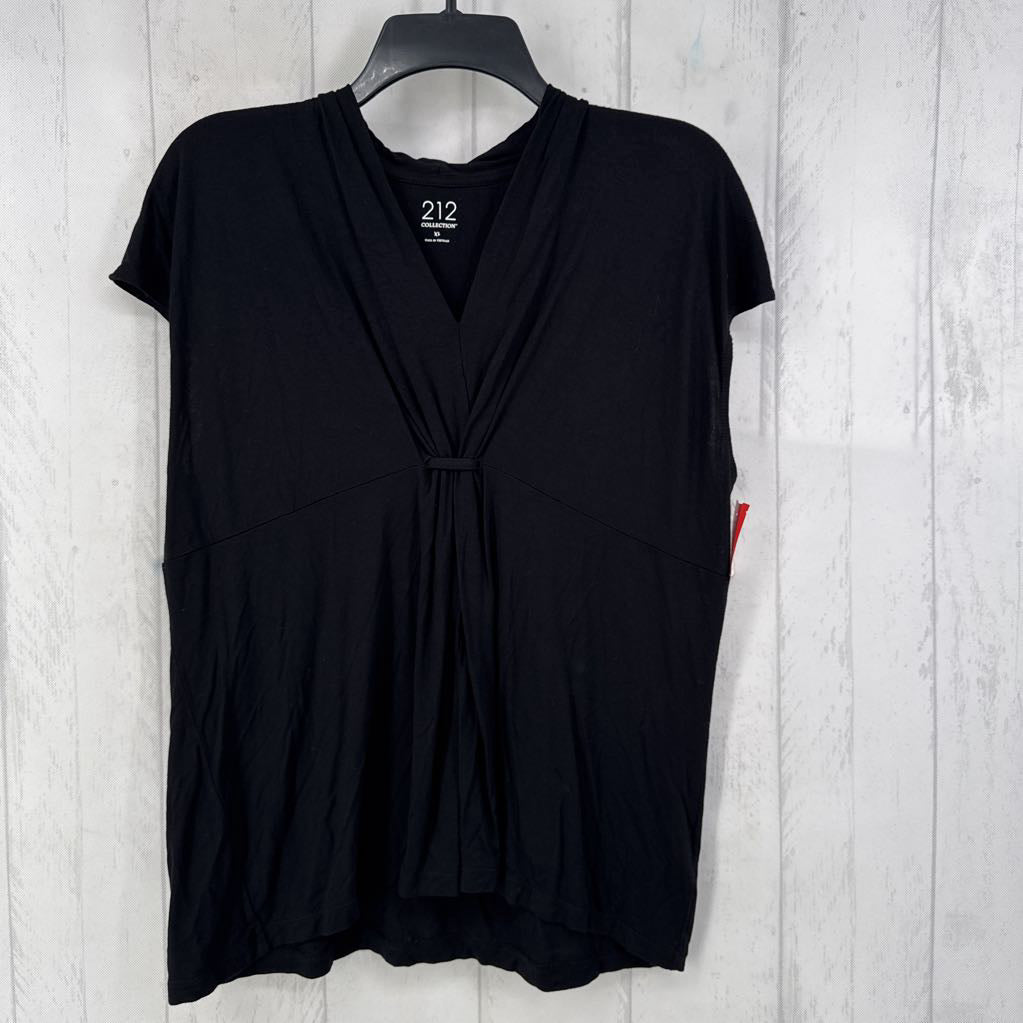 XL gathered cap slv top