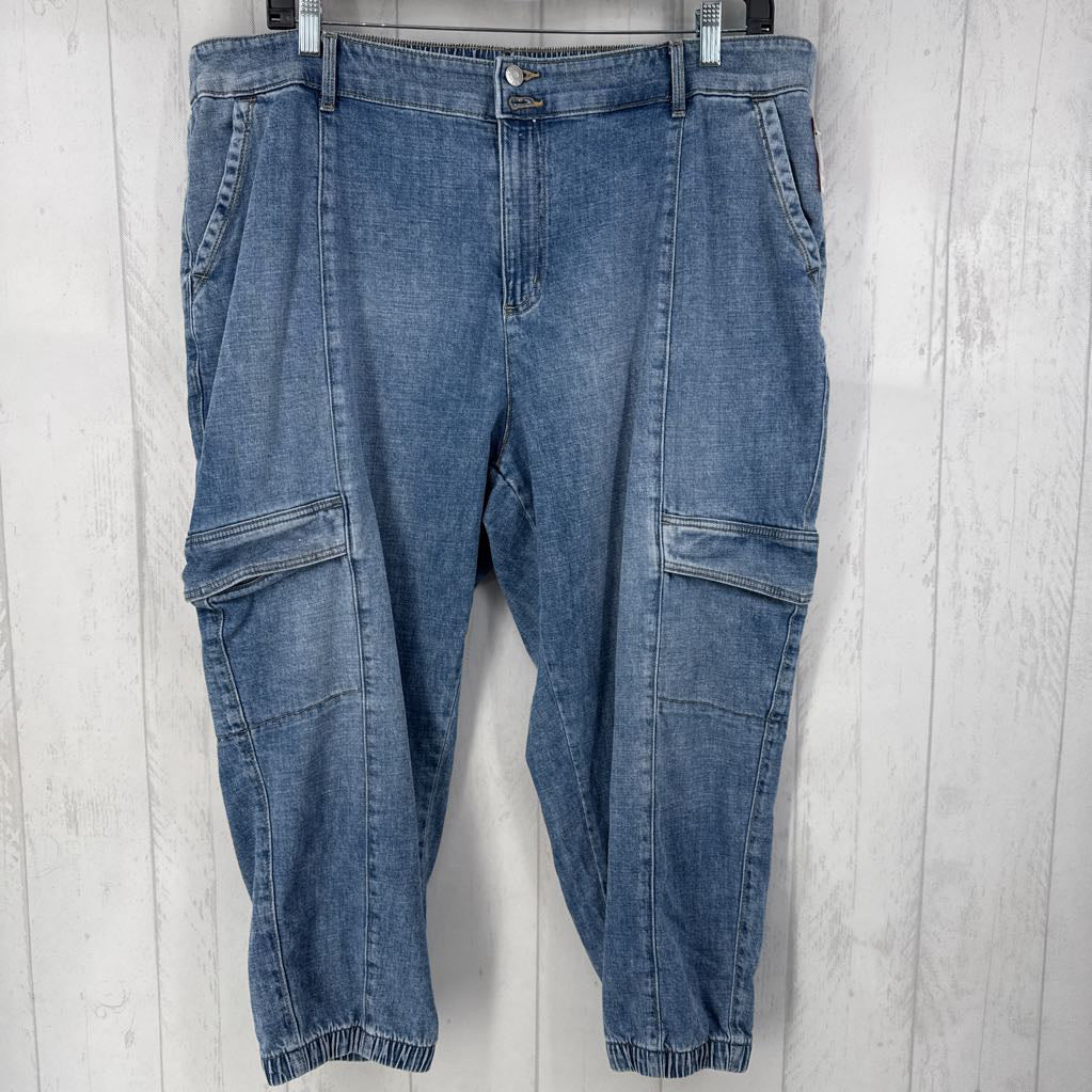 22/24 denim joggers