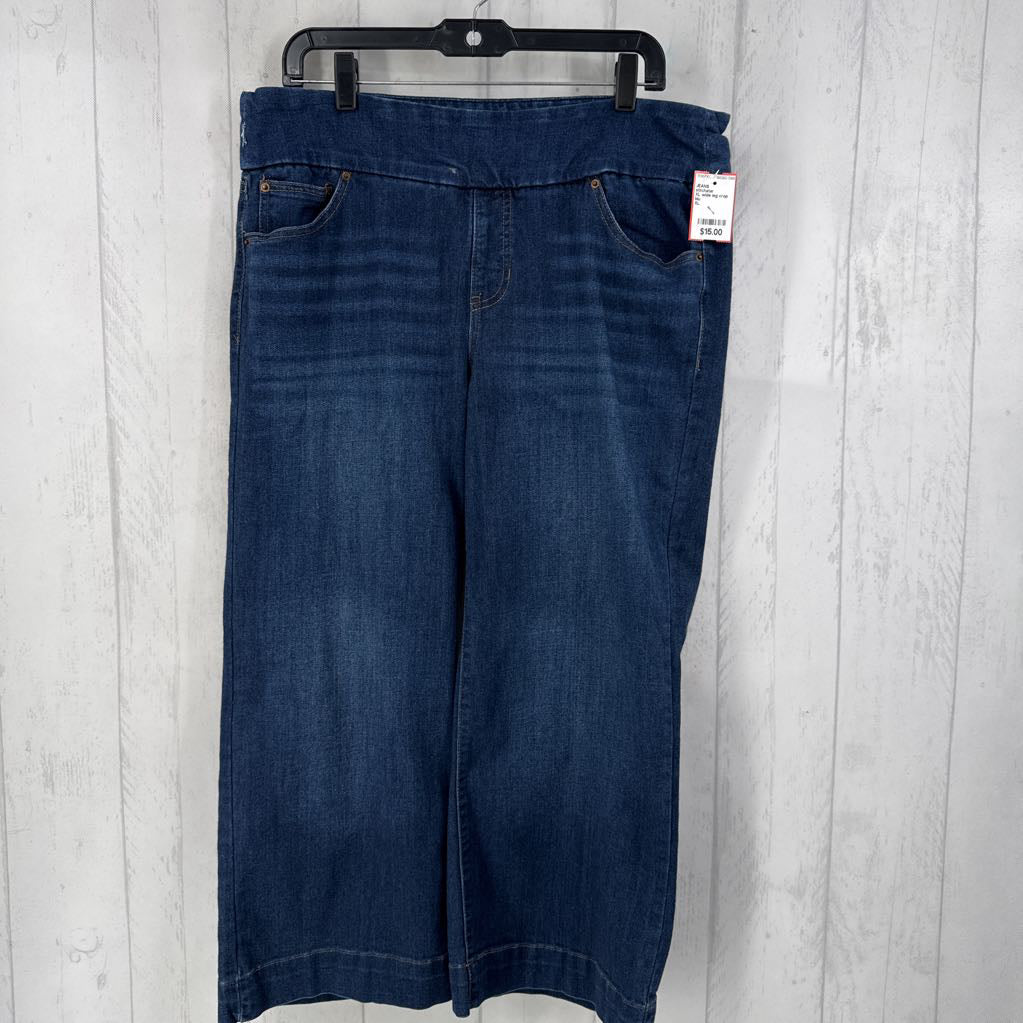 XL wide leg crop jean