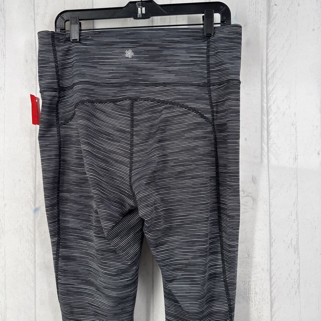 XL hi-rise striped leggings