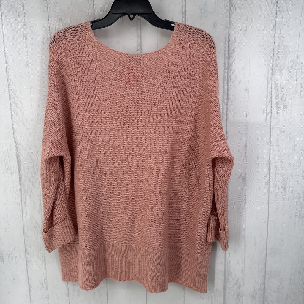 S/M v-neck cuffed slv sweater