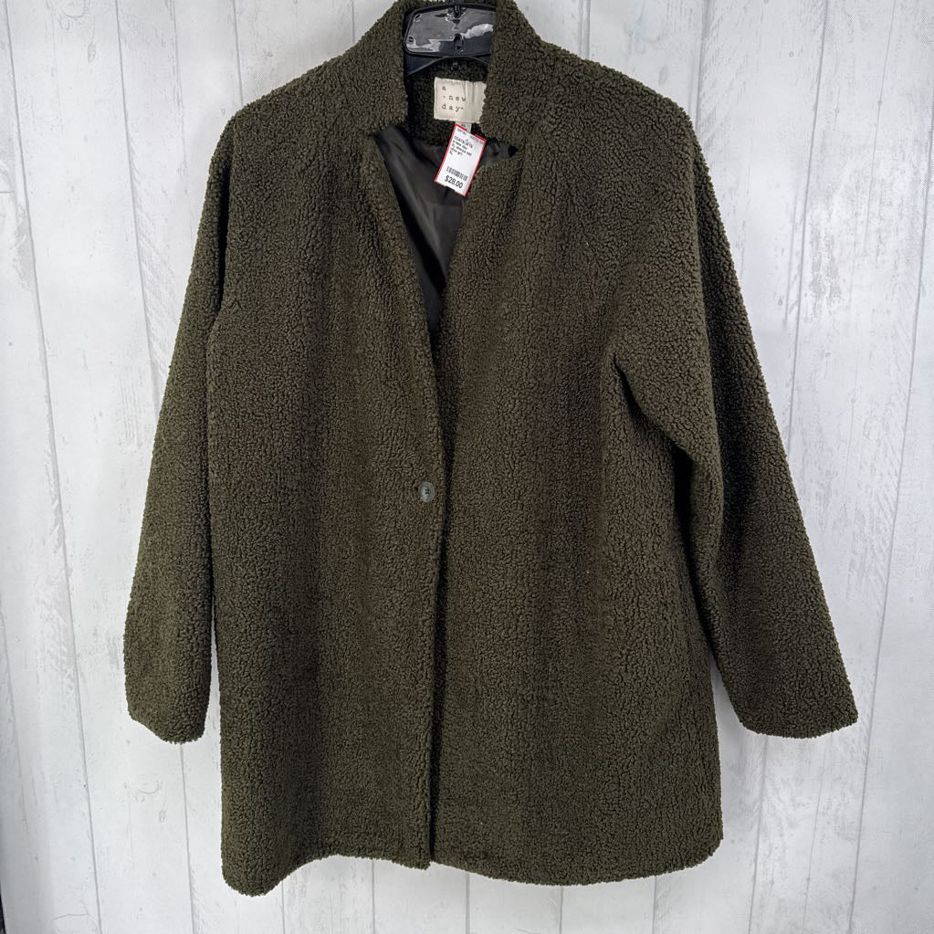 XL sherpa mid length coat