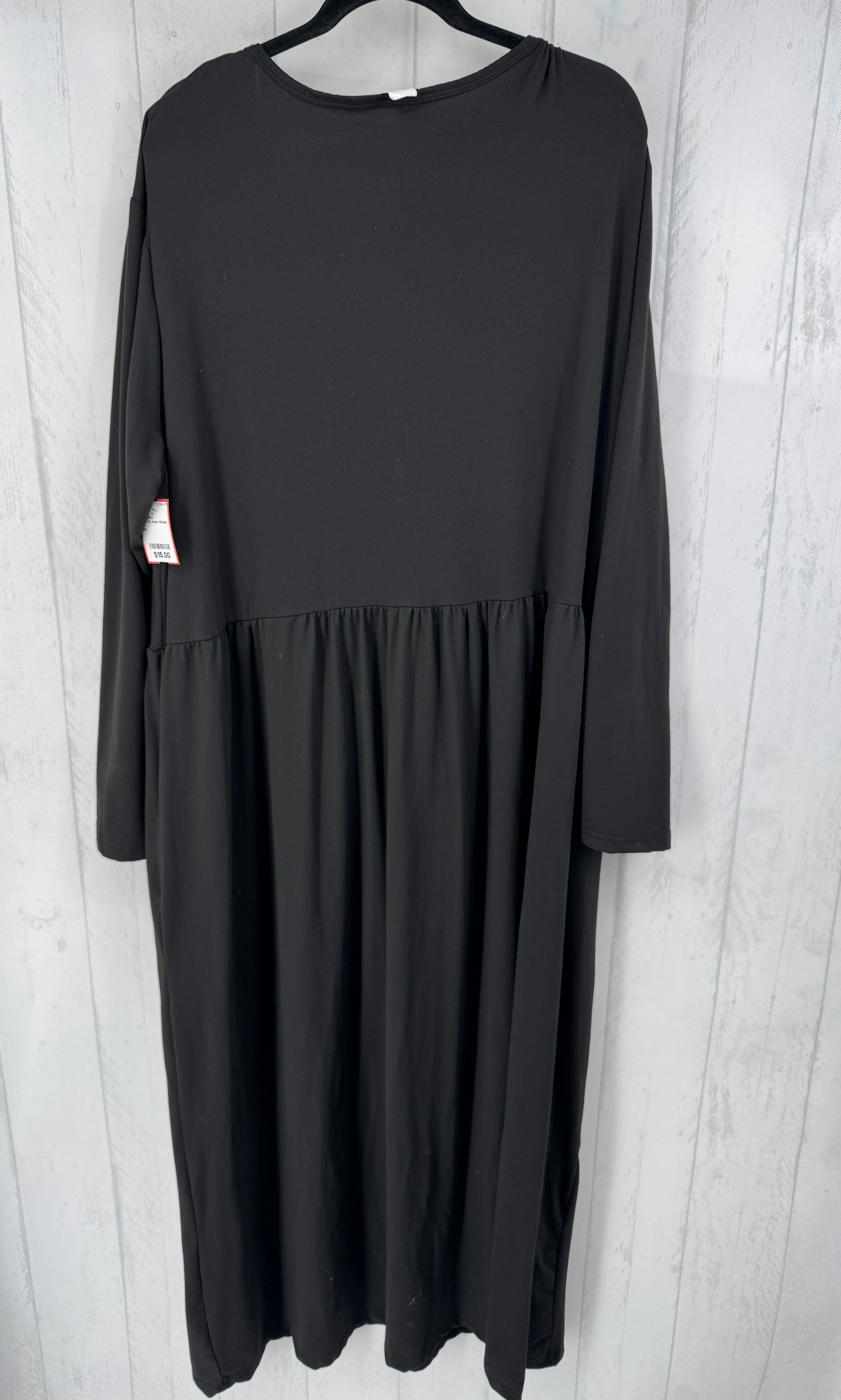 5XL l/s maxi dress