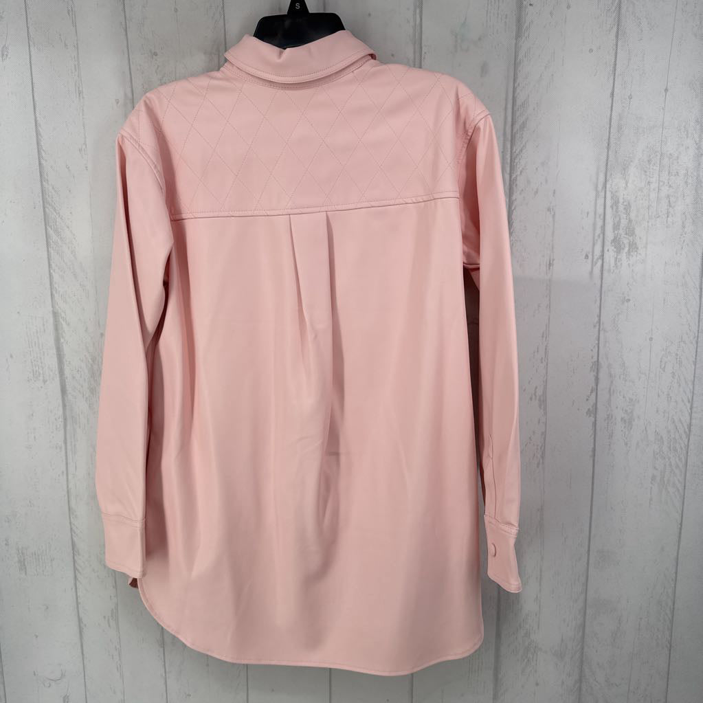 XS vegan leather shacket