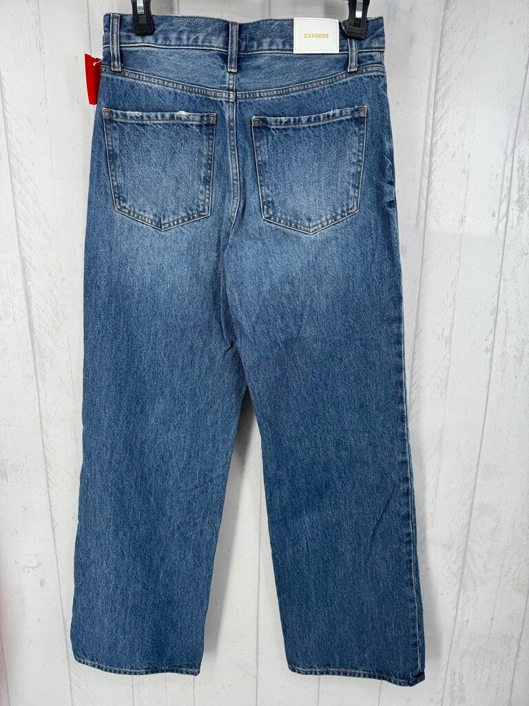 4 hi-rise wide leg jean