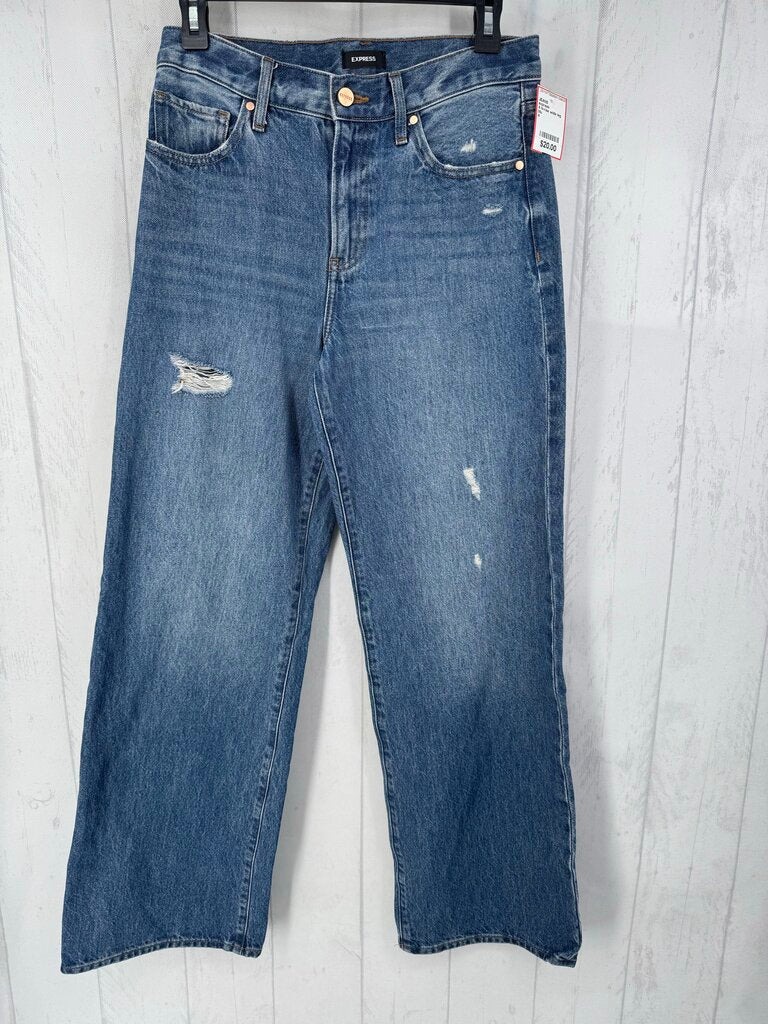 4 hi-rise wide leg jean