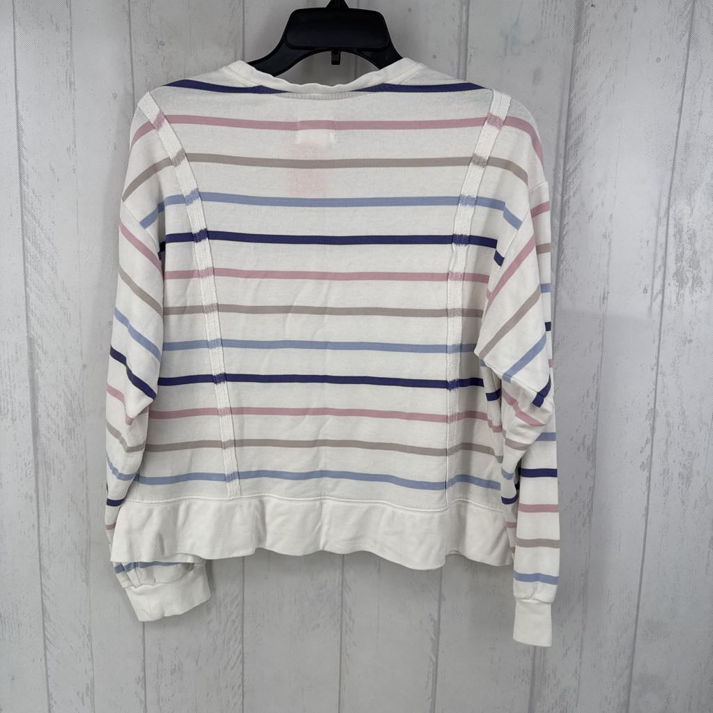 S striped l/s top