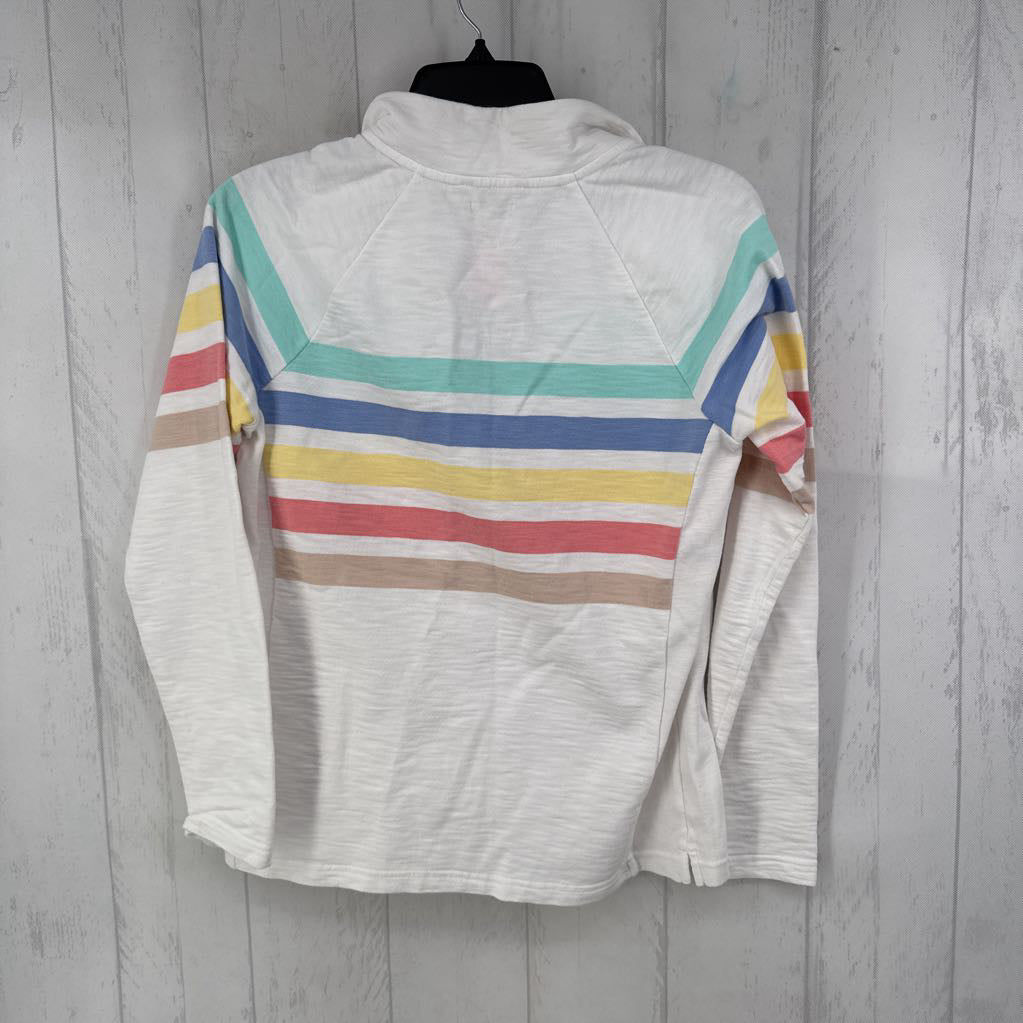 S striped quarter zip pullover