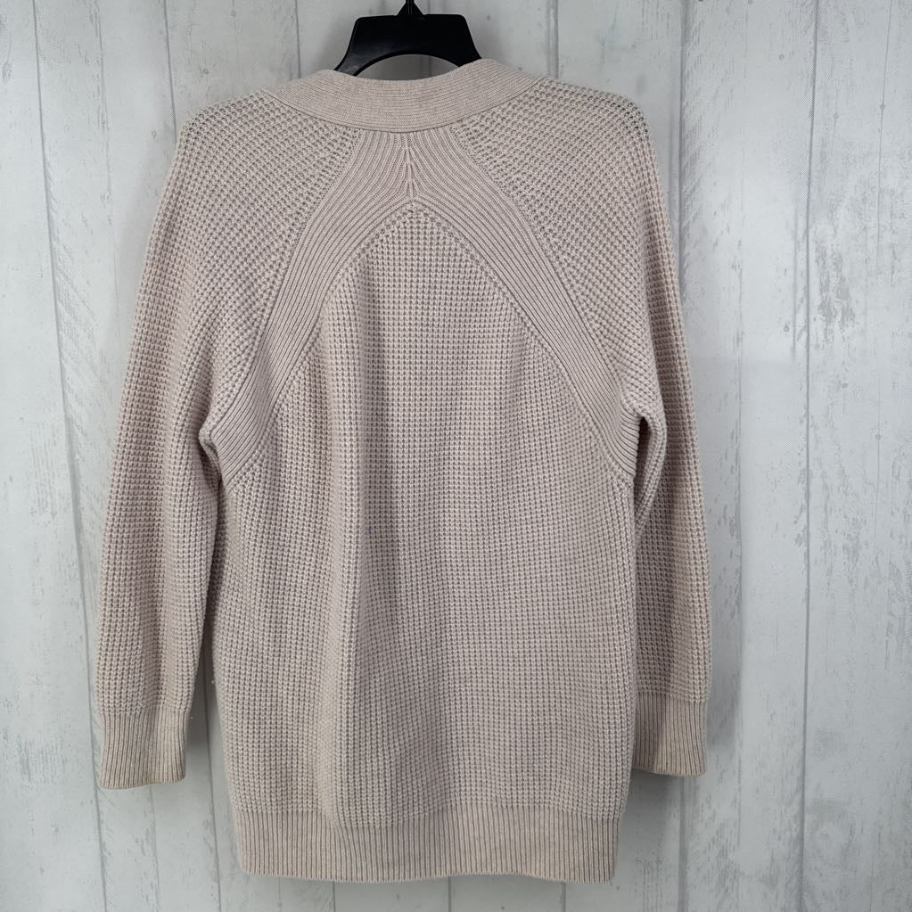 XS waffle knit button front cardi