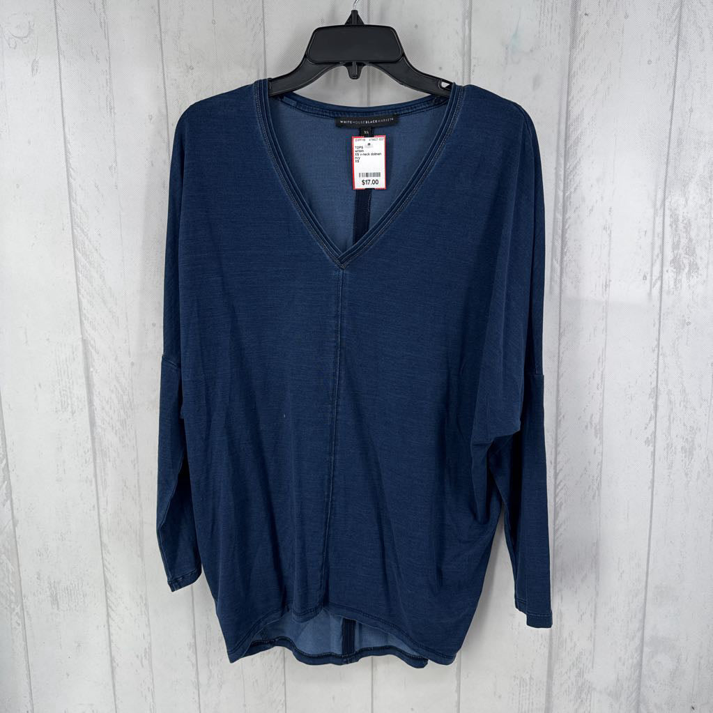 XS v-neck dolman slv top