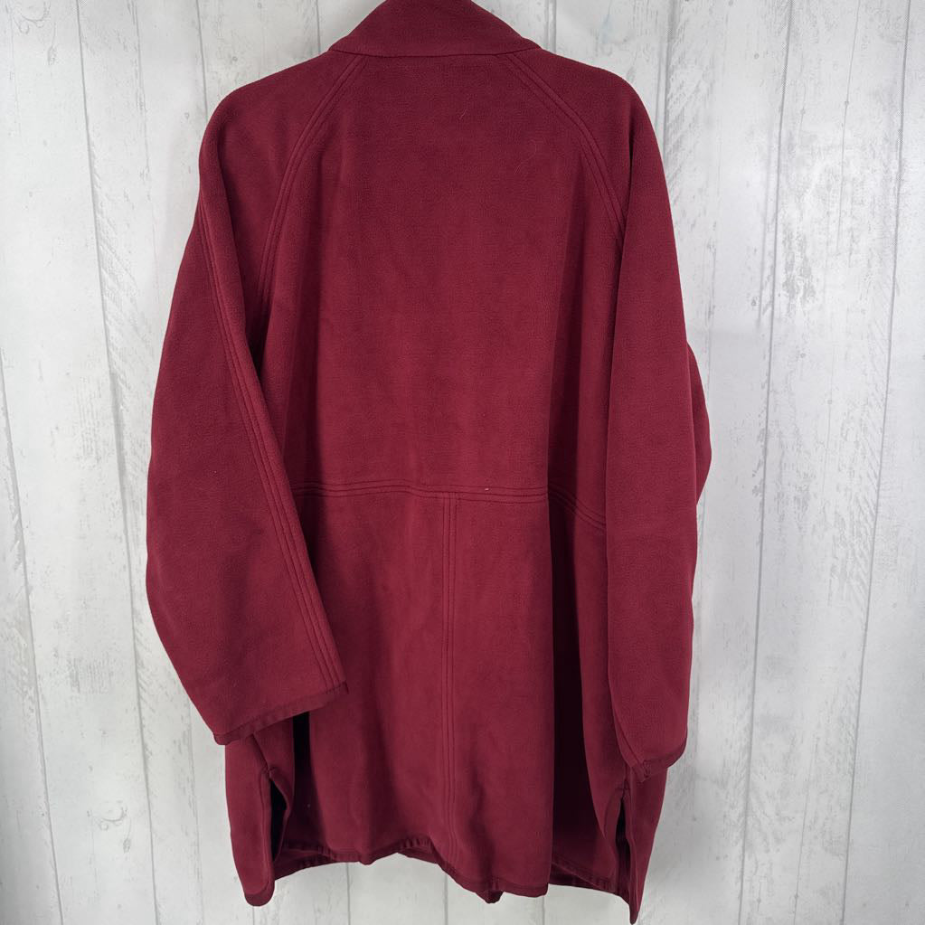 2X fleece full zip coat