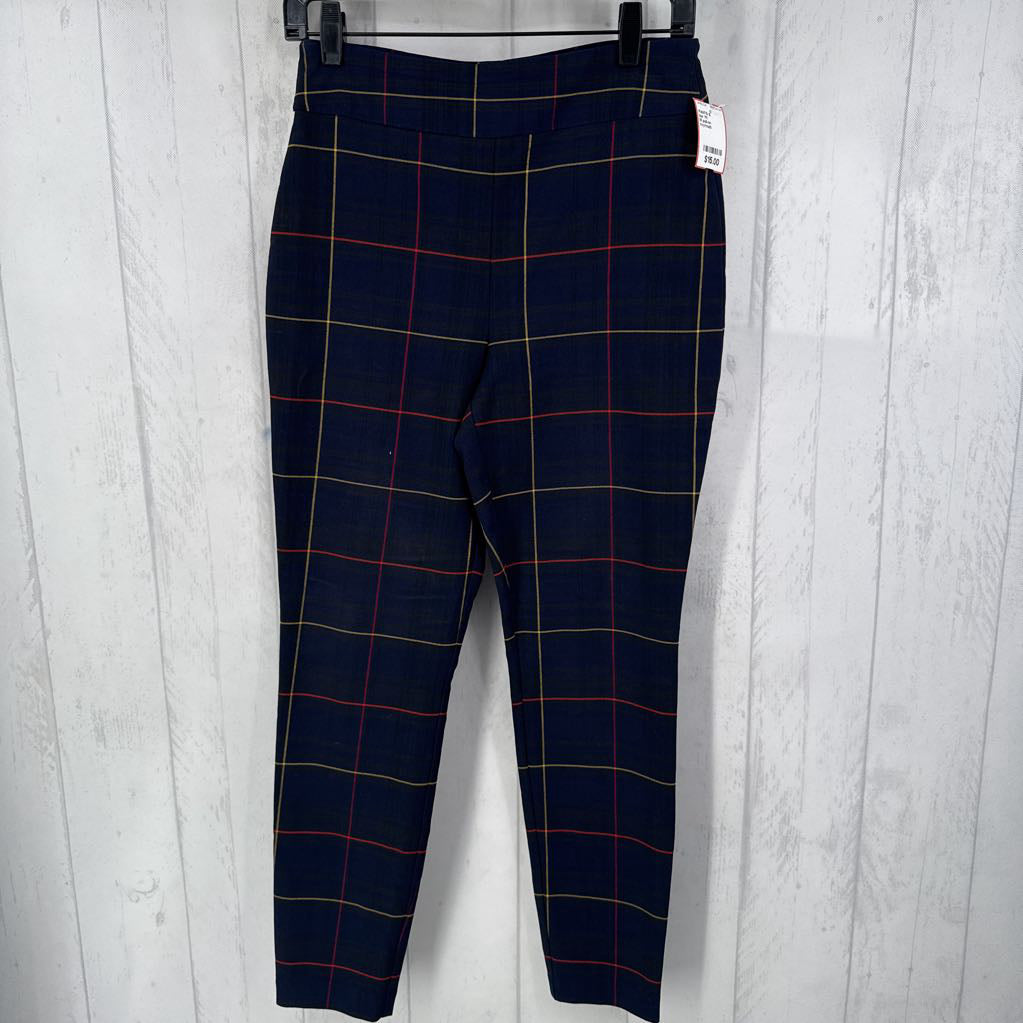 M pull-on checkered pants