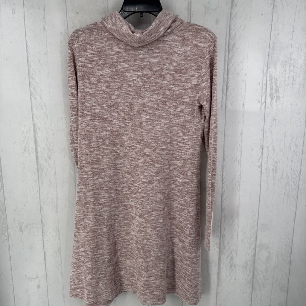 XS marled cowl neck l/s dress