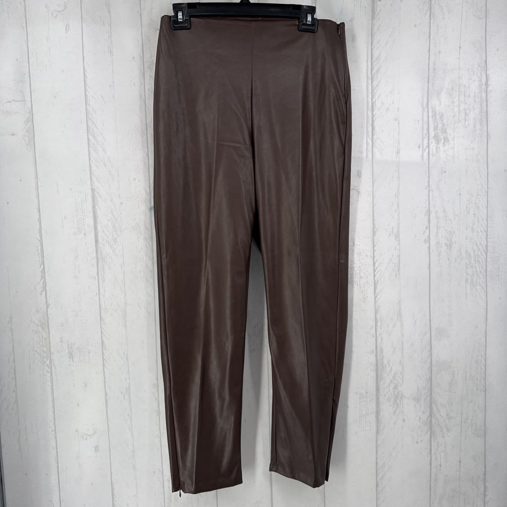 10 hi-rise faux leather pant