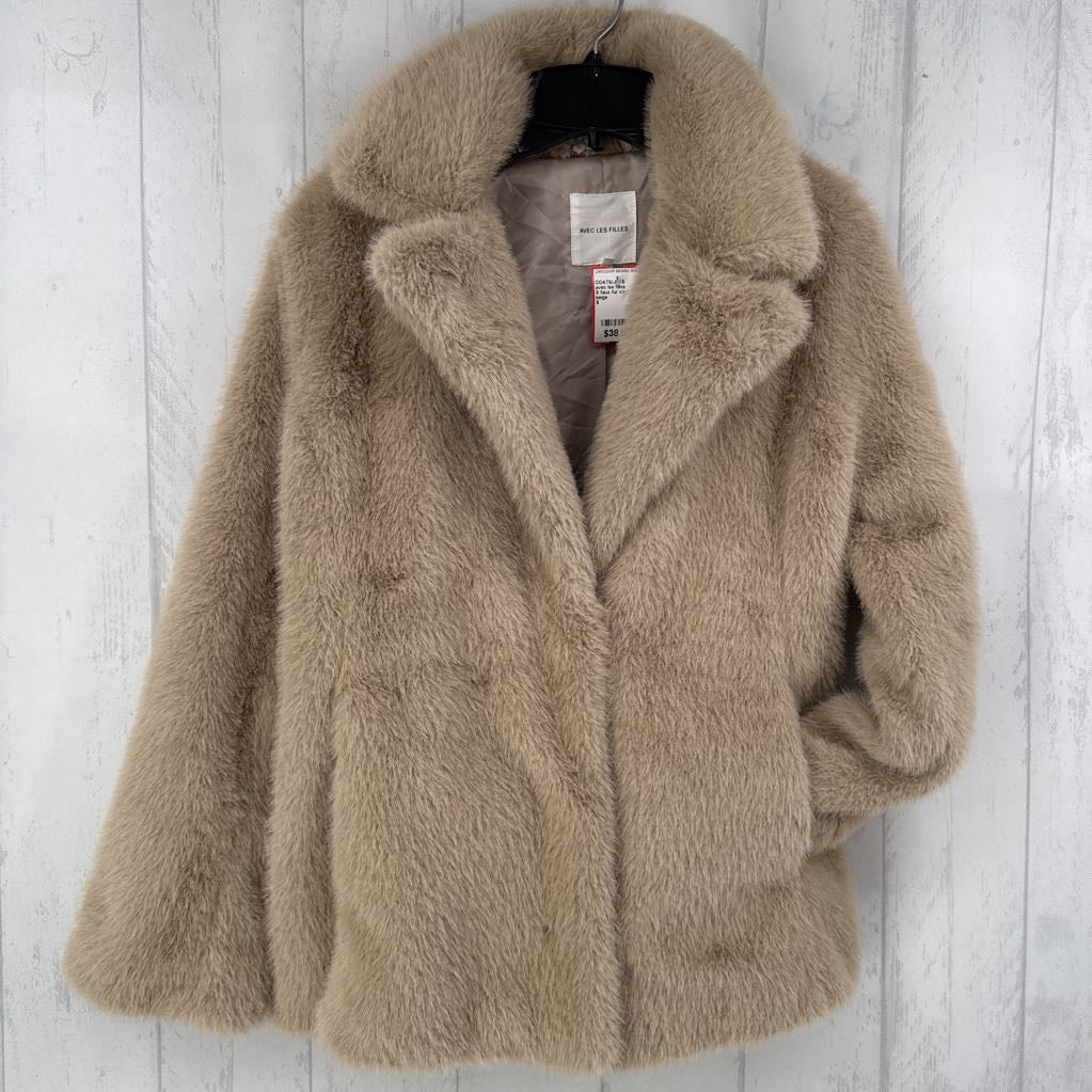 S faux fur coat