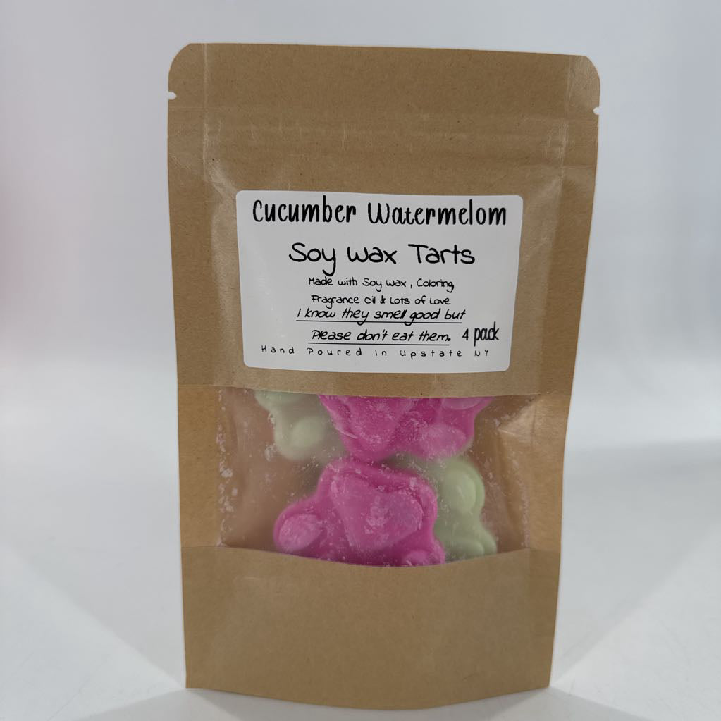 soy wax tarts-cucumber watermelon