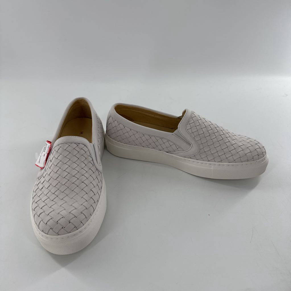 8.5 woven leather slip-on sneaker
