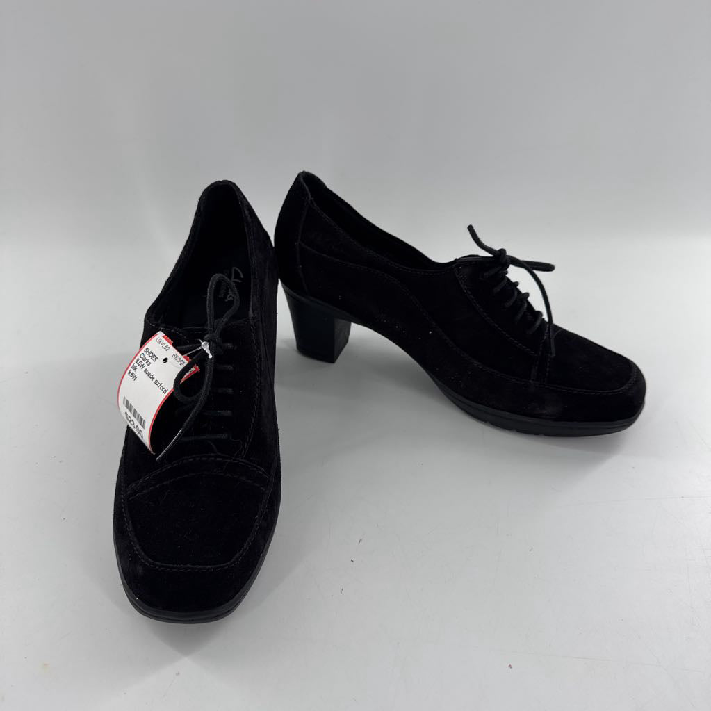 9.5W suede oxford heels