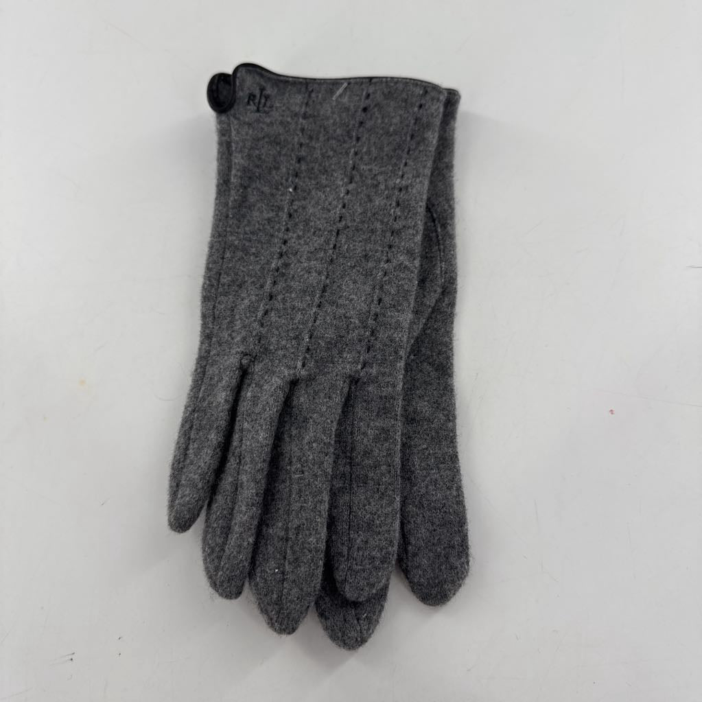 XL knit gloves-gry