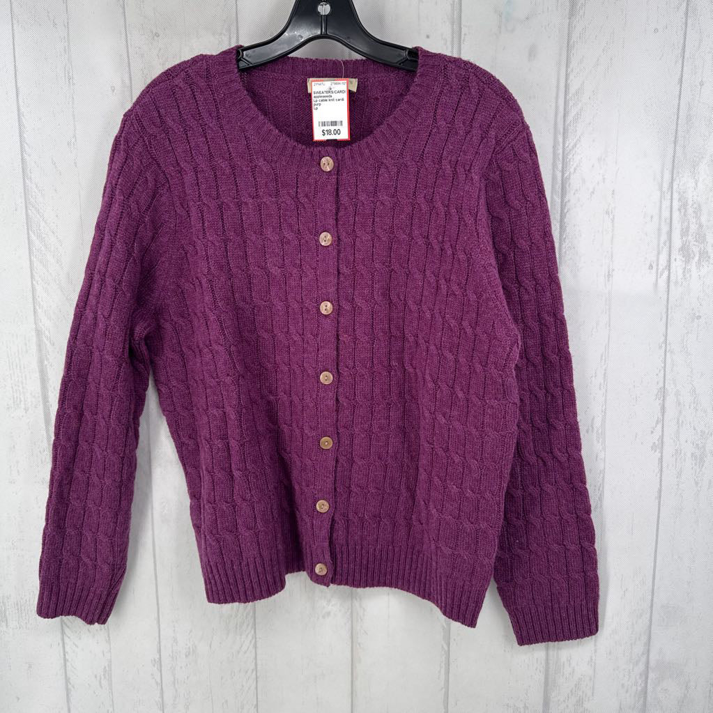 Lp cable knit cardi