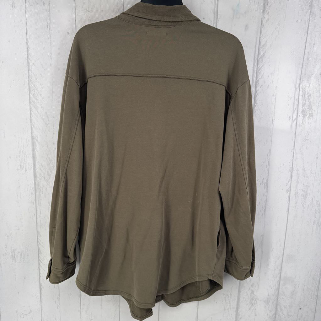 XL button down shacket