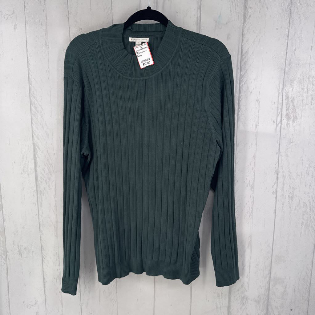26/28w ribbed t-neck sweater