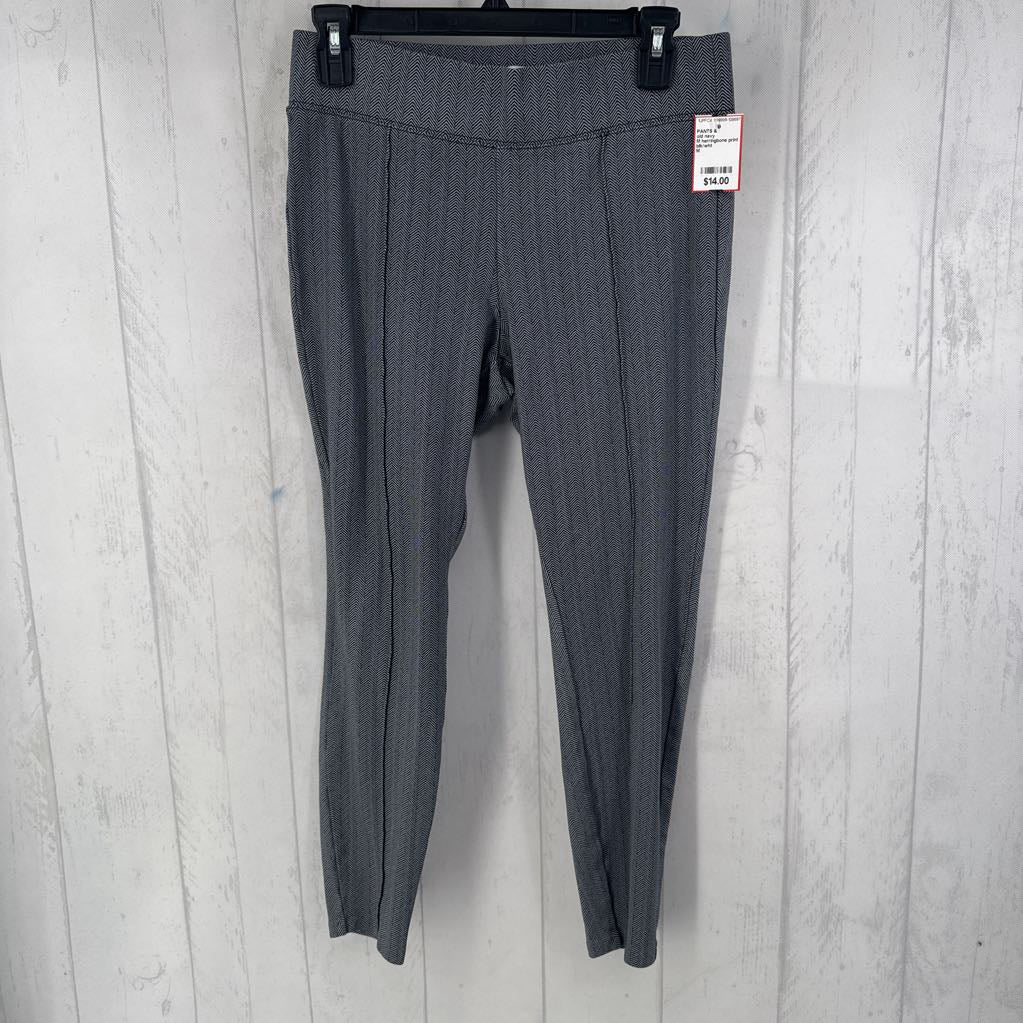 M herringbone print leggings