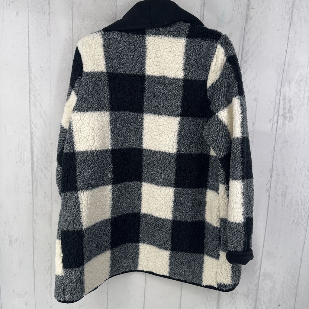 M fleece open front jacket