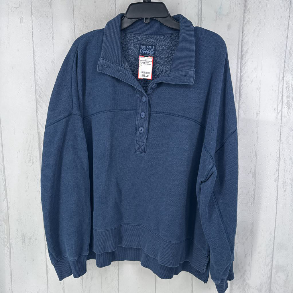 L 1/2 button down sweatshirt