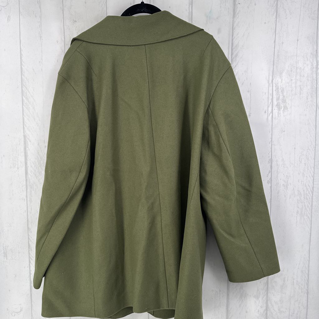 R428 2x high collar open coat