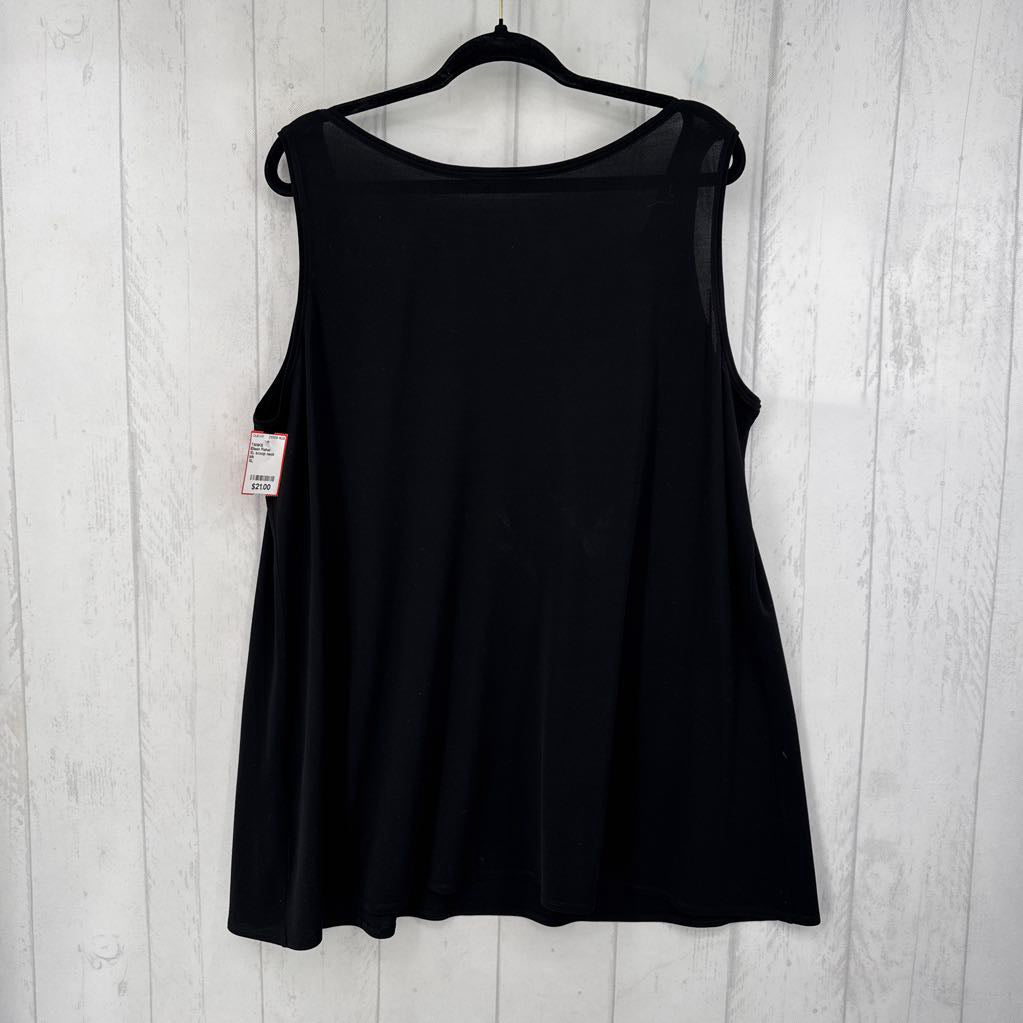 XL scoop neck crepe tank