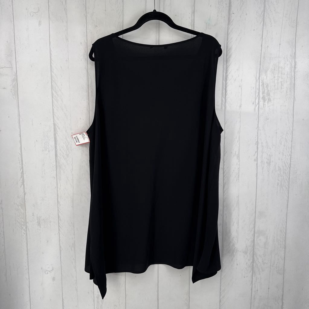 XL scoop neck crepe tank